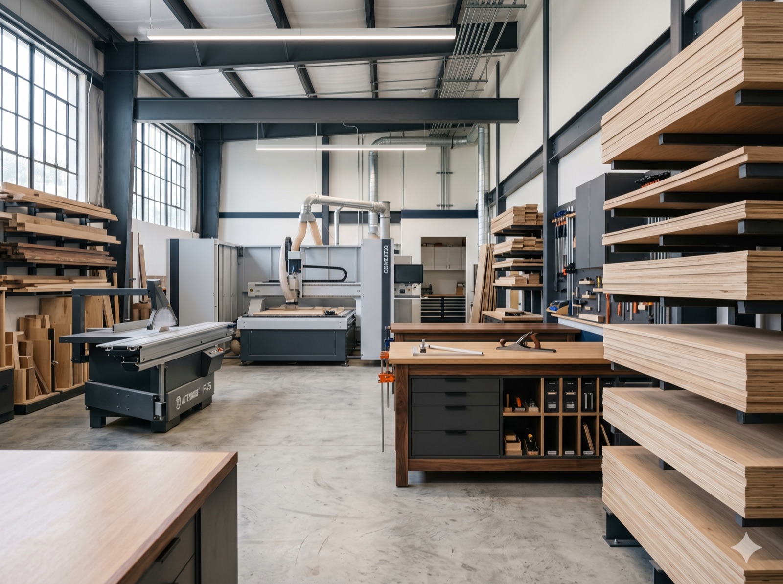 In-house millwork fabrication shop