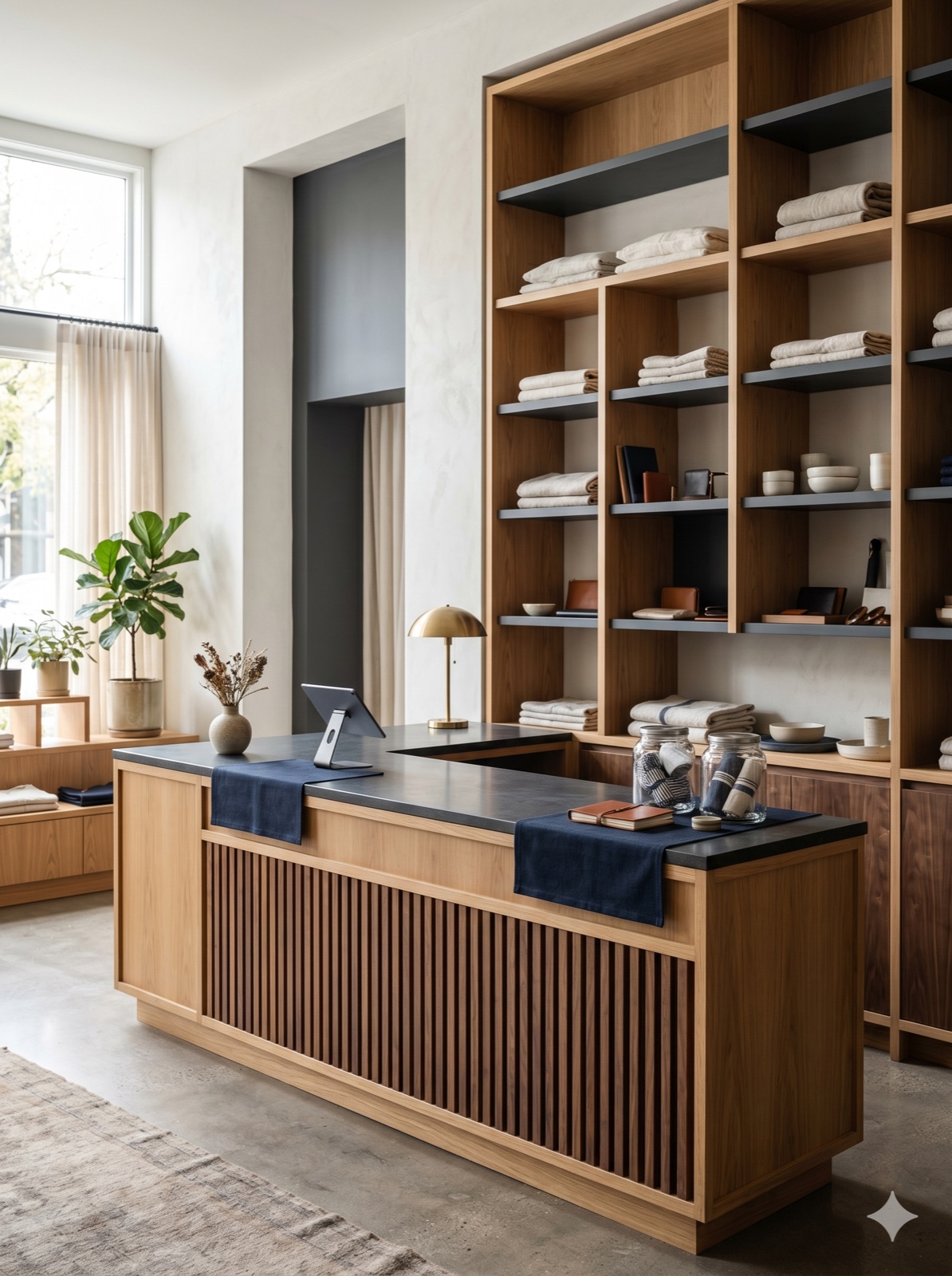 Retail millwork fixtures and counters